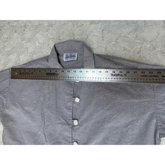 Vintage Alice Martin Women's Cotton Lagenlook Jacket Medium Pockets Frog Closure - Picture 5 of 8